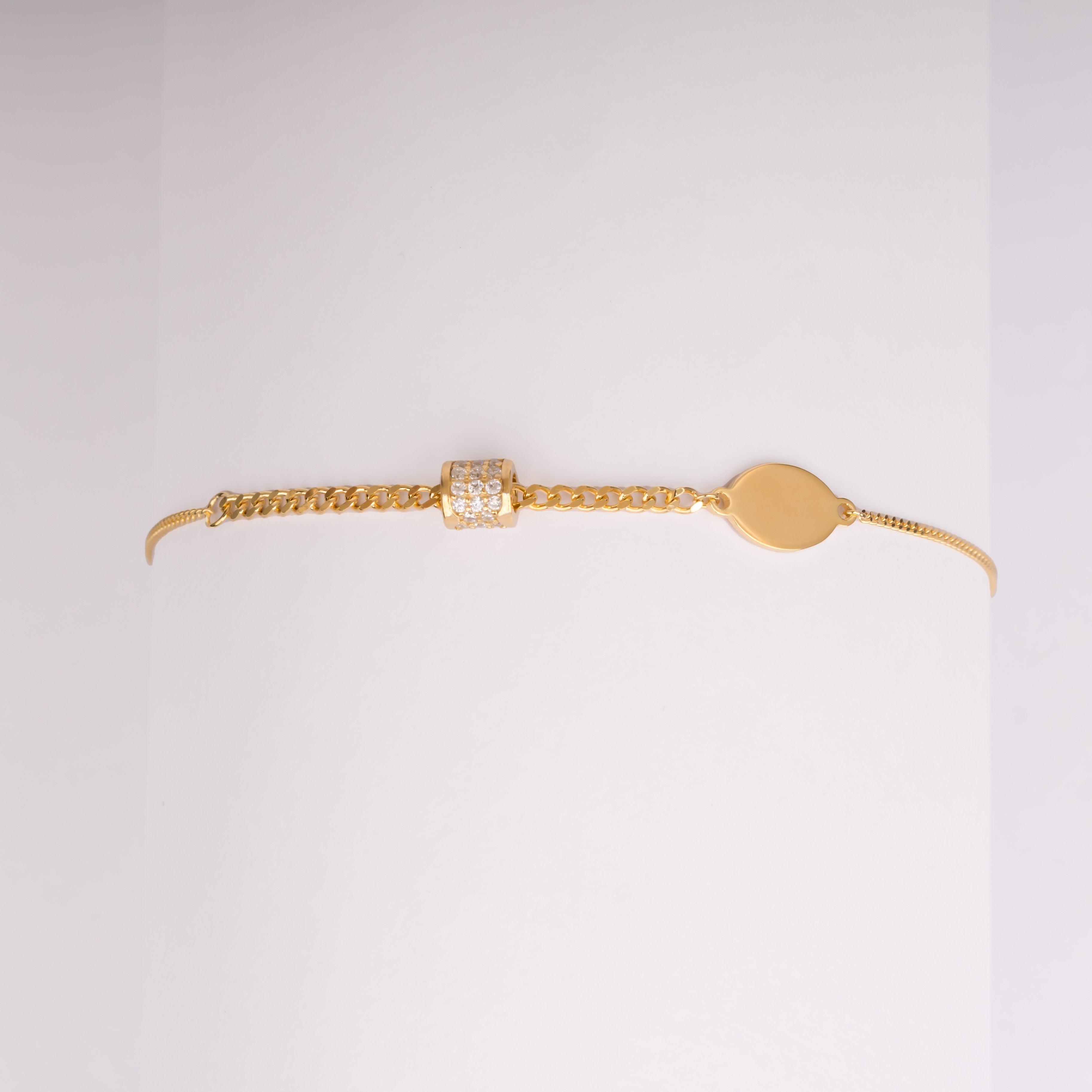 Charm & Crystal Bead Bracelet