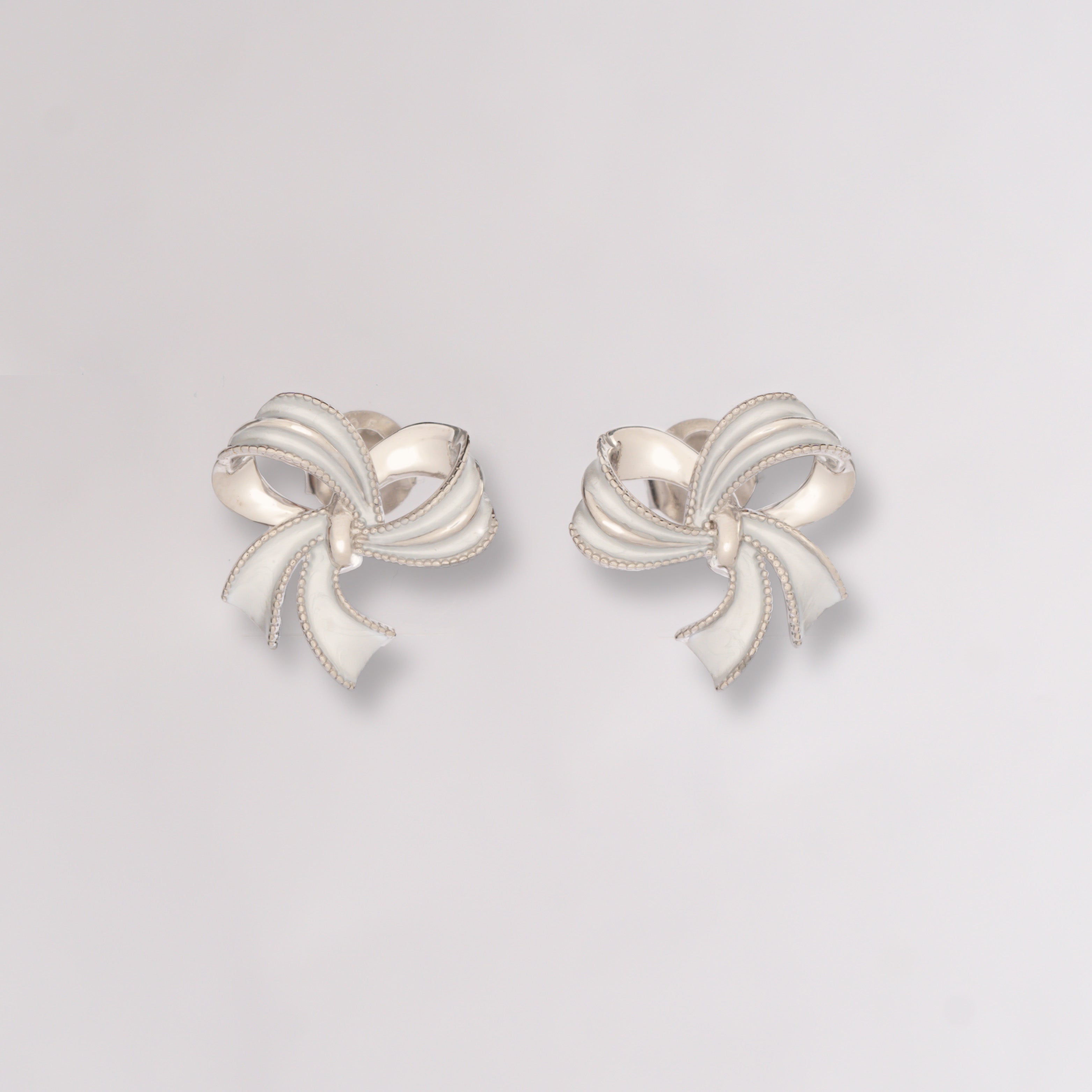 Ribbon Bow Stud Earrings