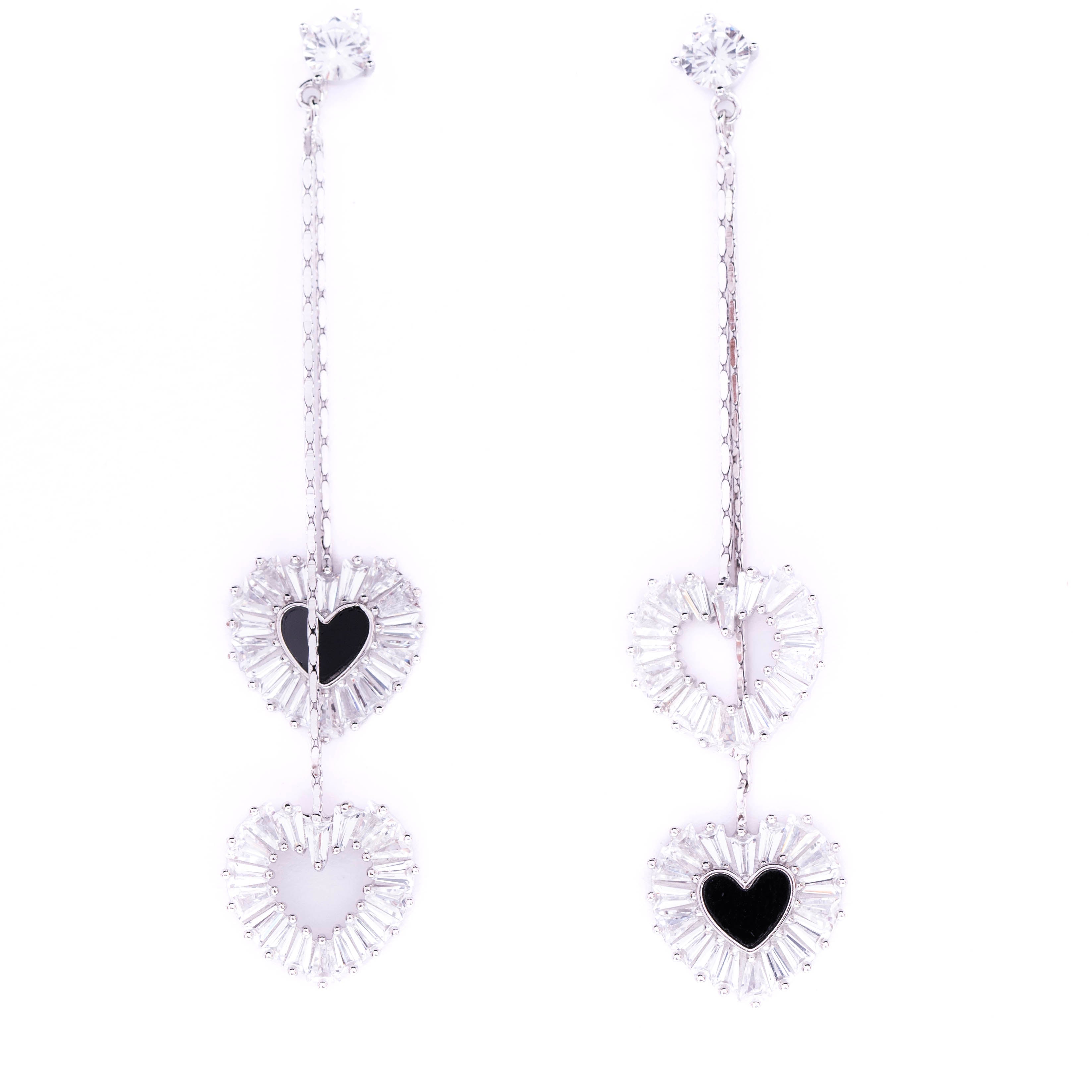Forever Hearts Drop Earrings