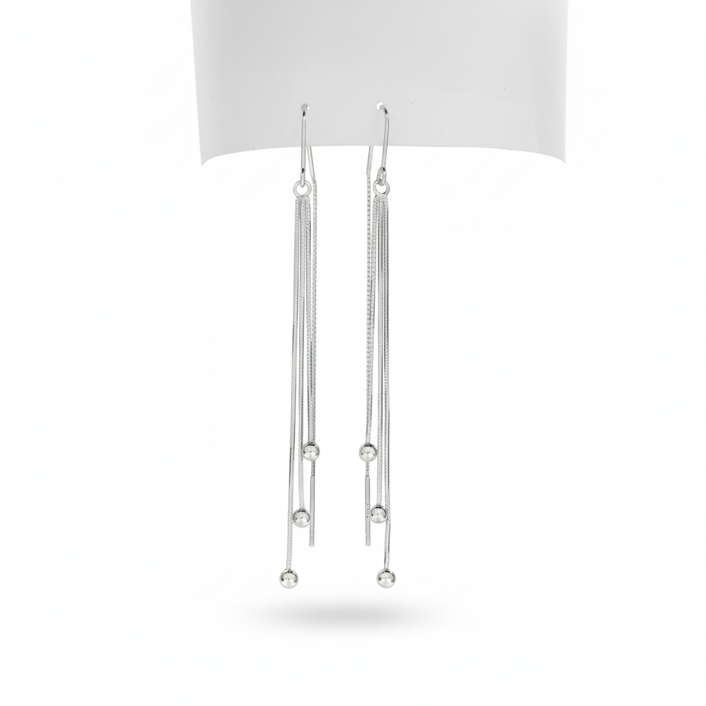 Silver Threader Earrings