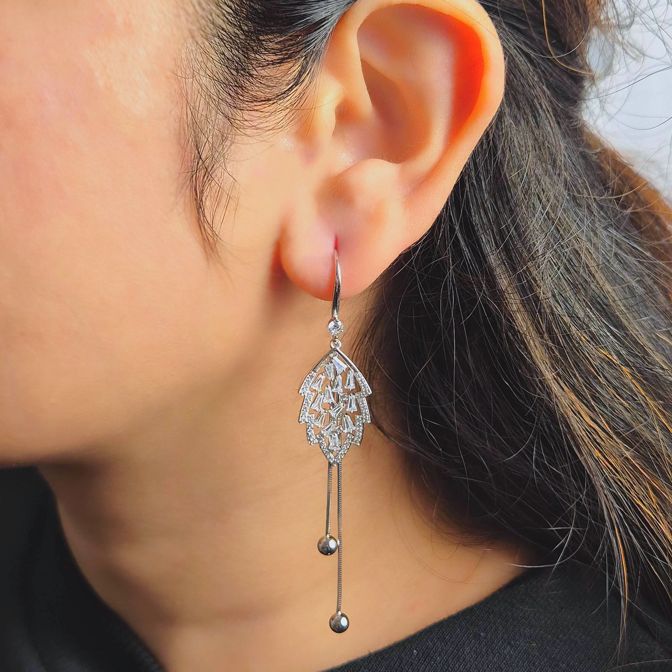 Enchanted Leaf Drop Earrings