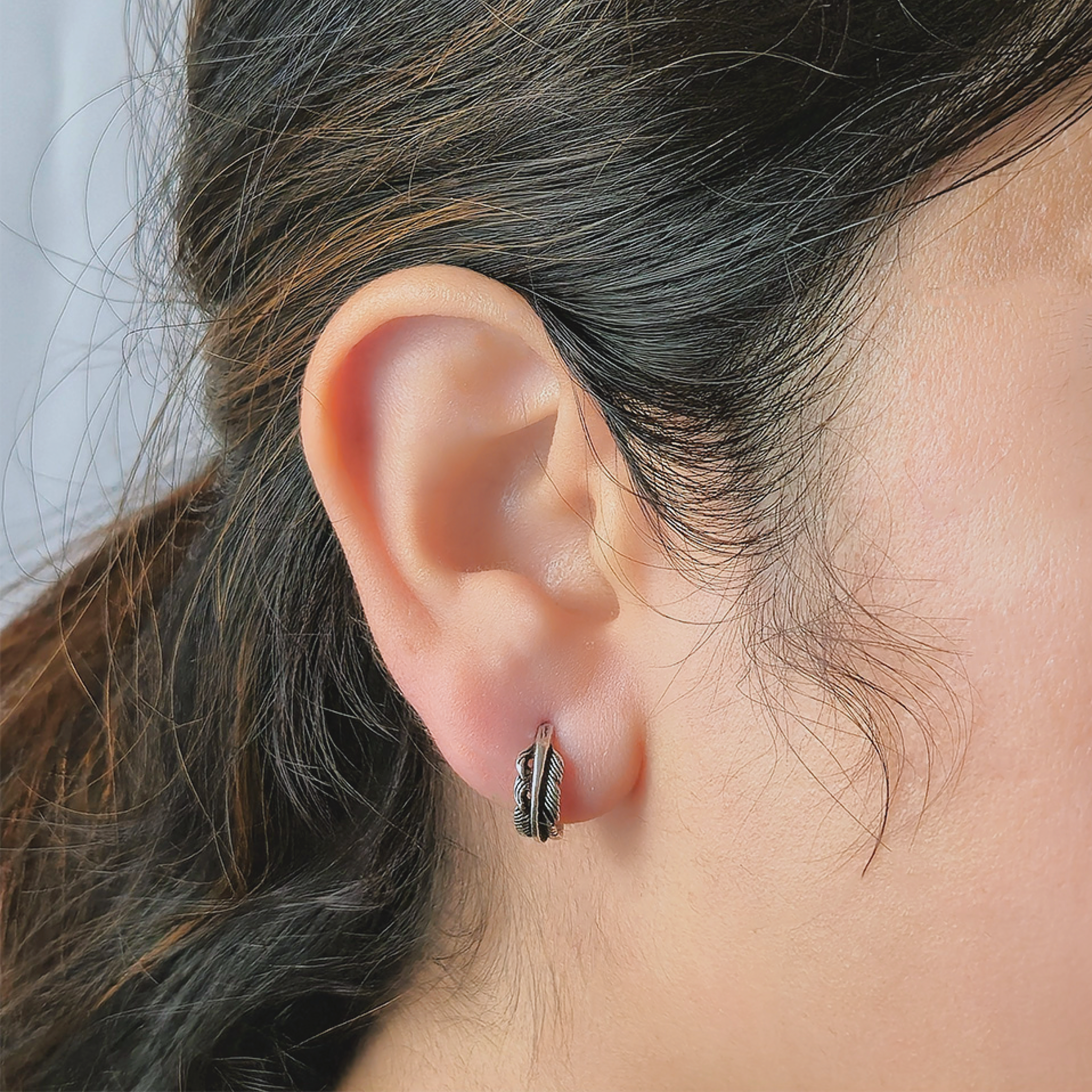 Feather Stud Earrings