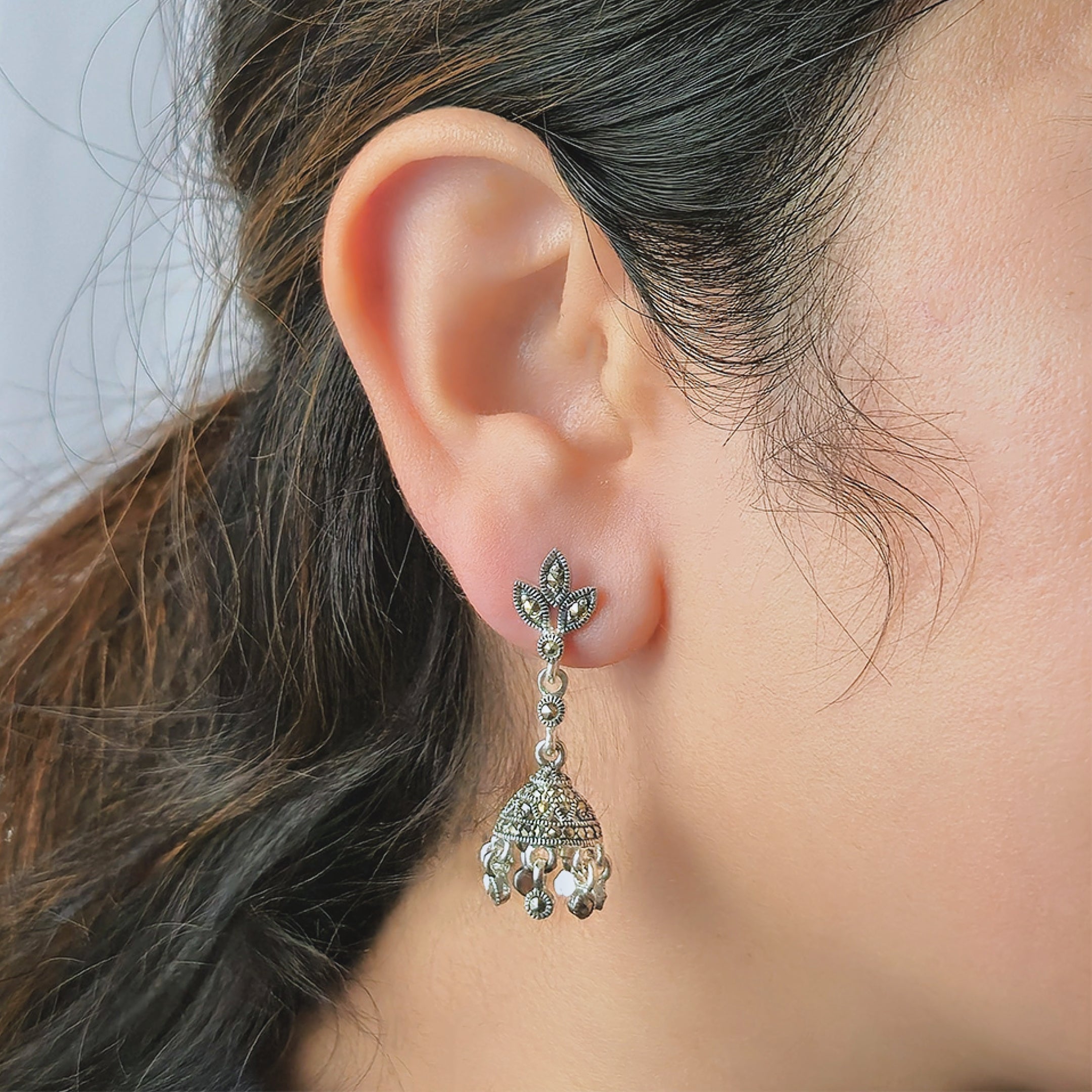 Jhumka-Style Dangle Earrings