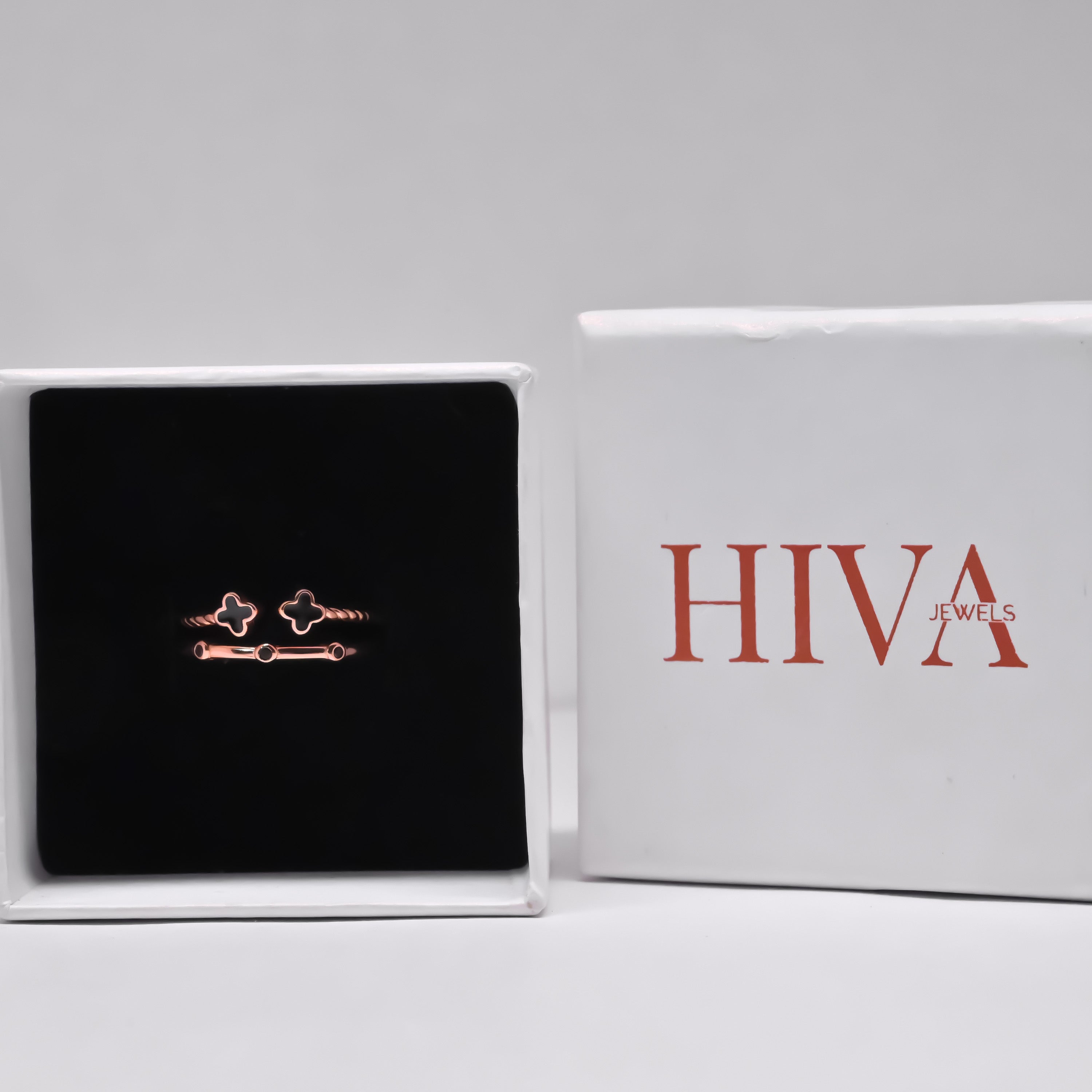 Mini Clover Glow Ring - Rose Gold Plated