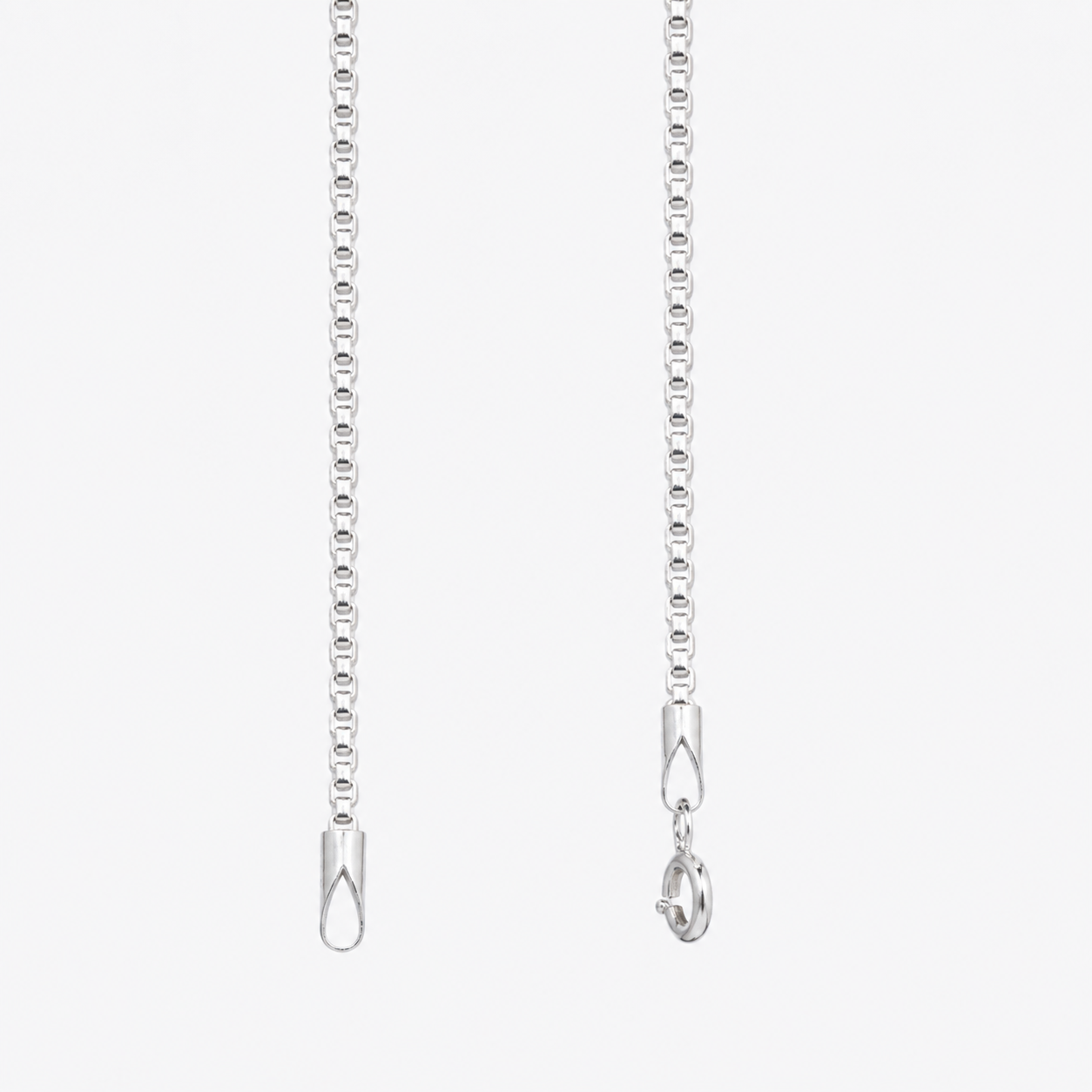 925 Silver Box Link Anklet (Pair)