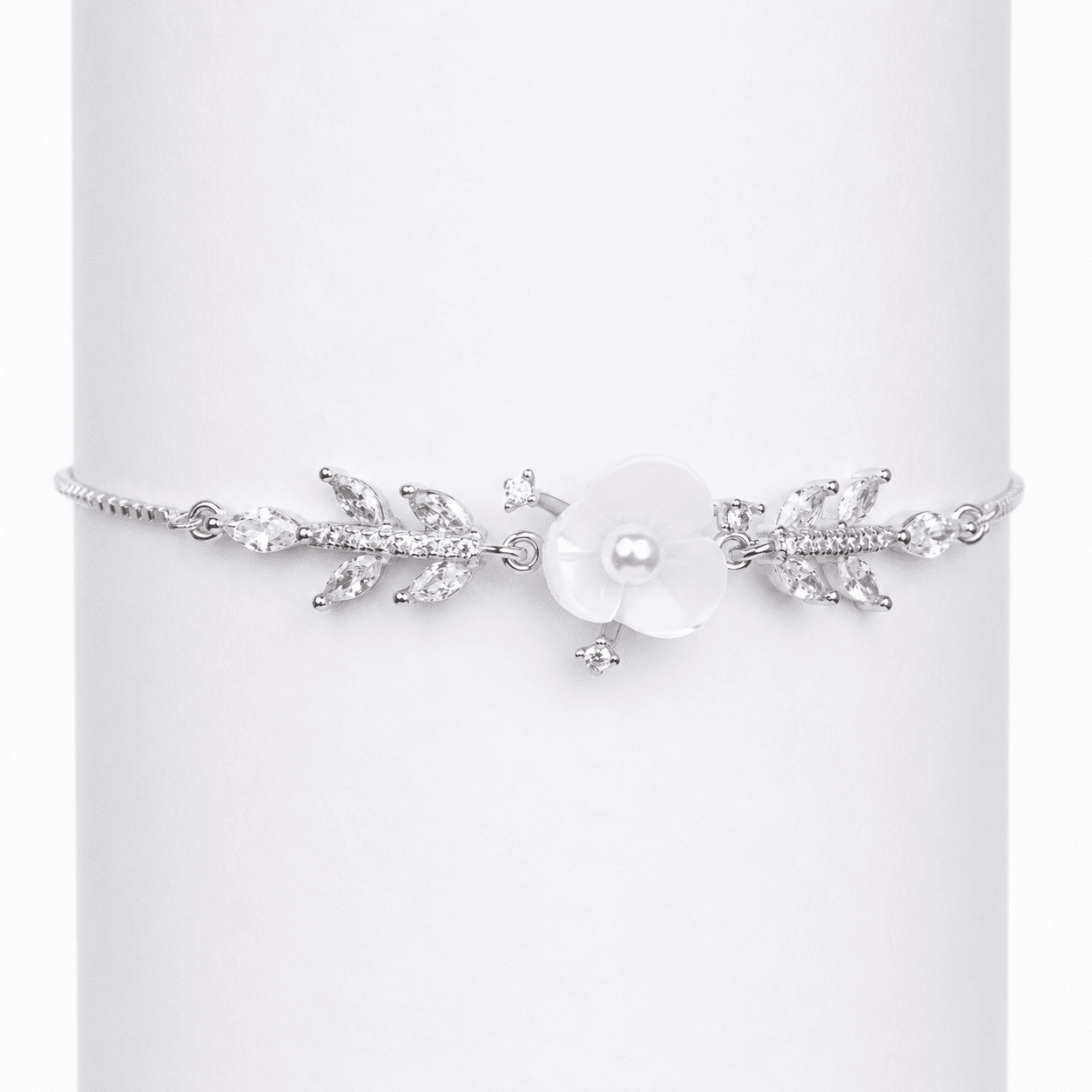 925 Silver Nature’s Charm Flower Bracelet