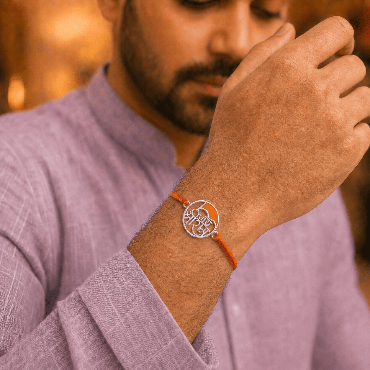 Jai Shree Ram 925 Silver Rakhi