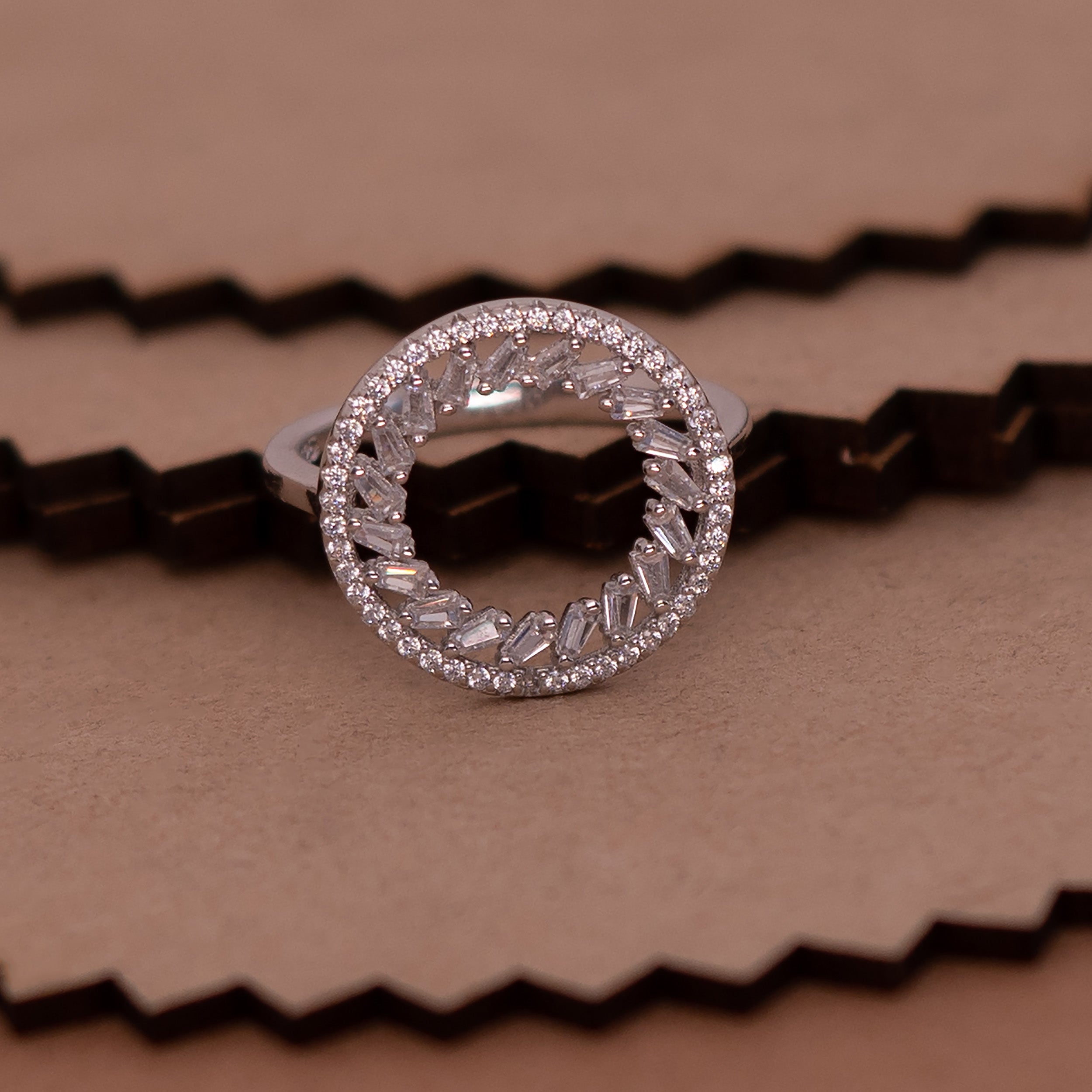 Eternity Halo Circle Ring