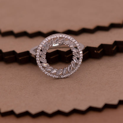 Eternity Halo Circle Ring