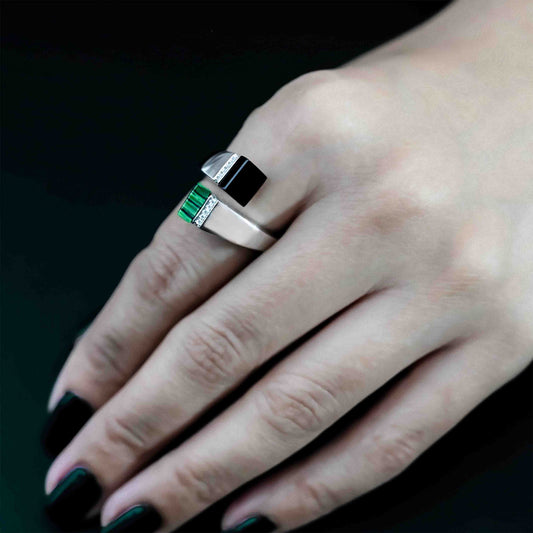 Bold Malachite Ring