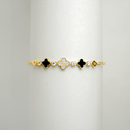 Noir Clover Bracelet