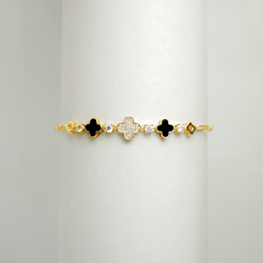 Noir Clover Bracelet