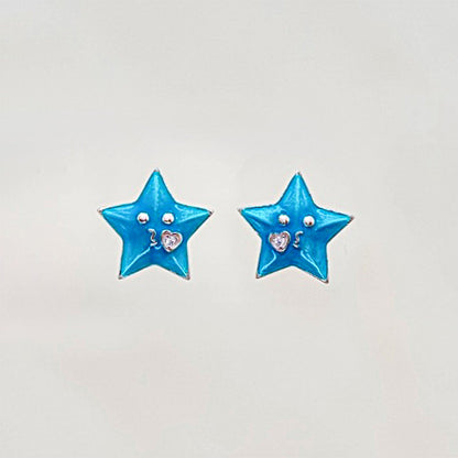 Star Enamel Pendent Set