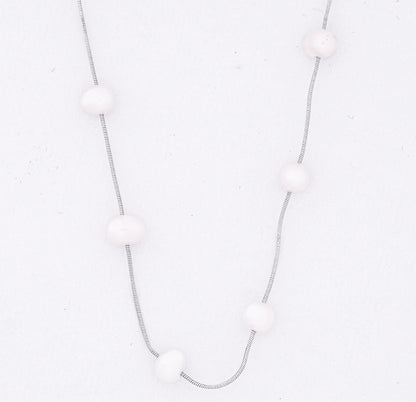 Pearl Necklace With Earrings