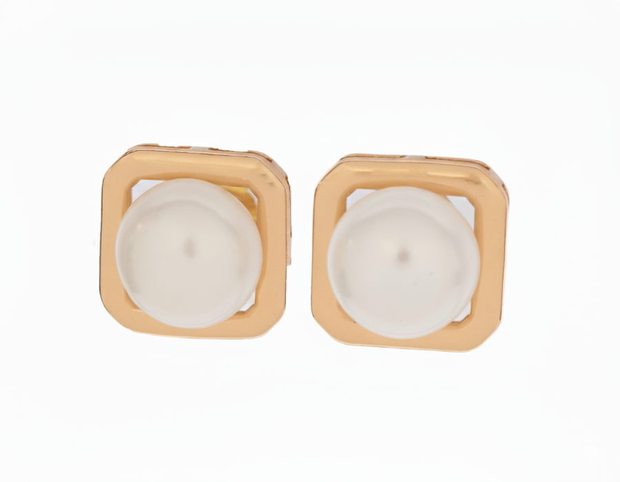 Pearl Cube Earrings