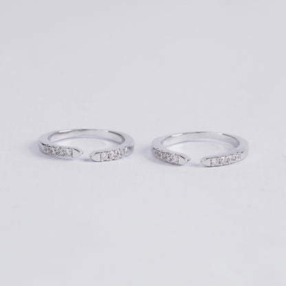Silver Stone Toe Ring