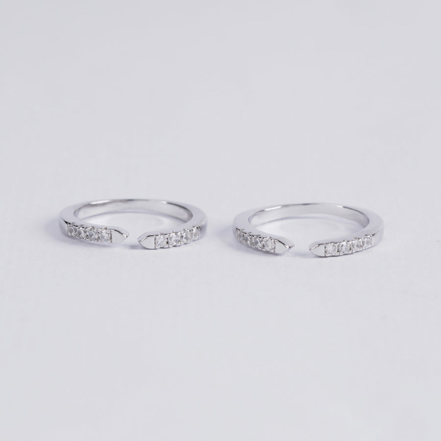 925 Silver Stone Toe Ring