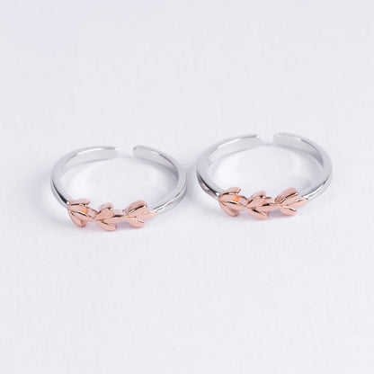 Leaf Link Toe Ring