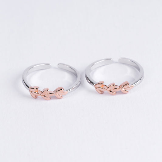 Leaf Link Toe Ring