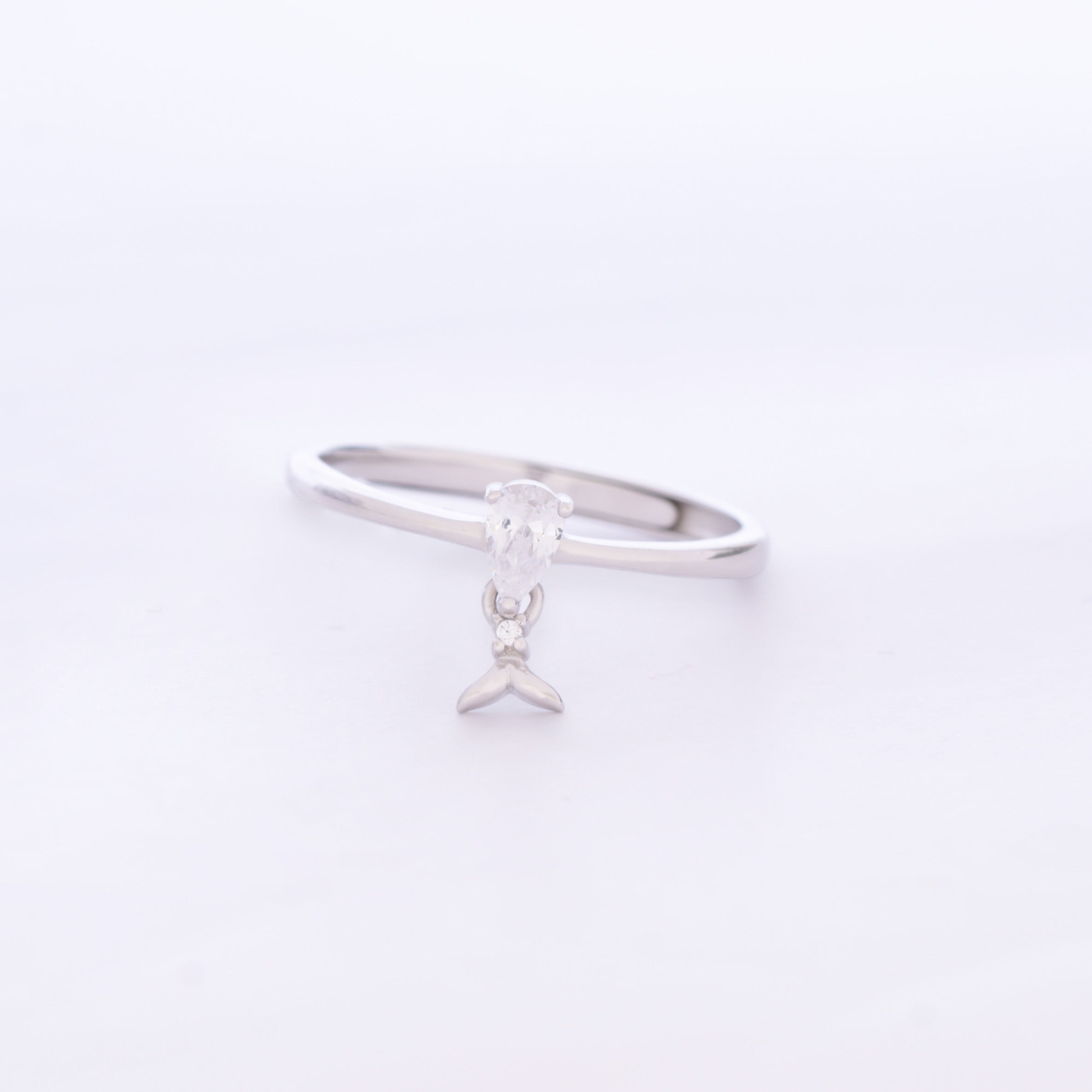Solitaire Drop Ring