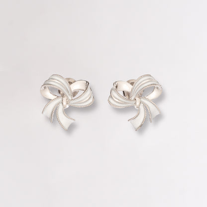 Ribbon Bow Stud Earrings