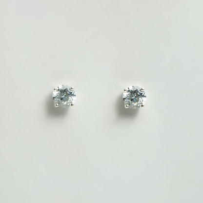 Solitaire Spark Stud Earrings