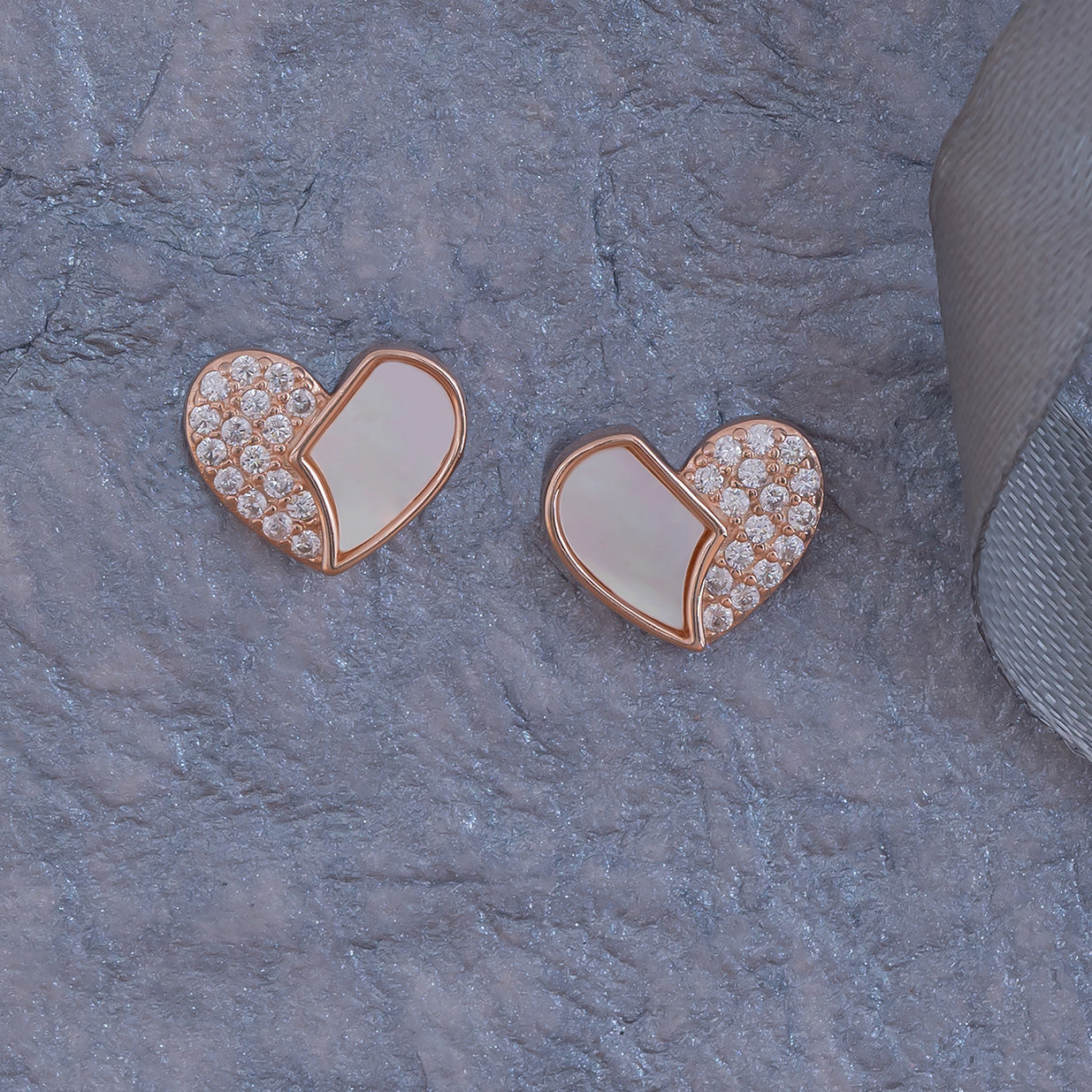 Broken Heart Stud Earrings