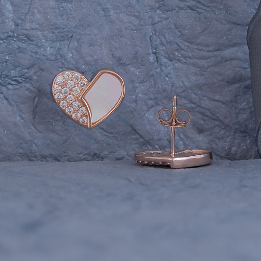 Broken Heart Stud Earrings