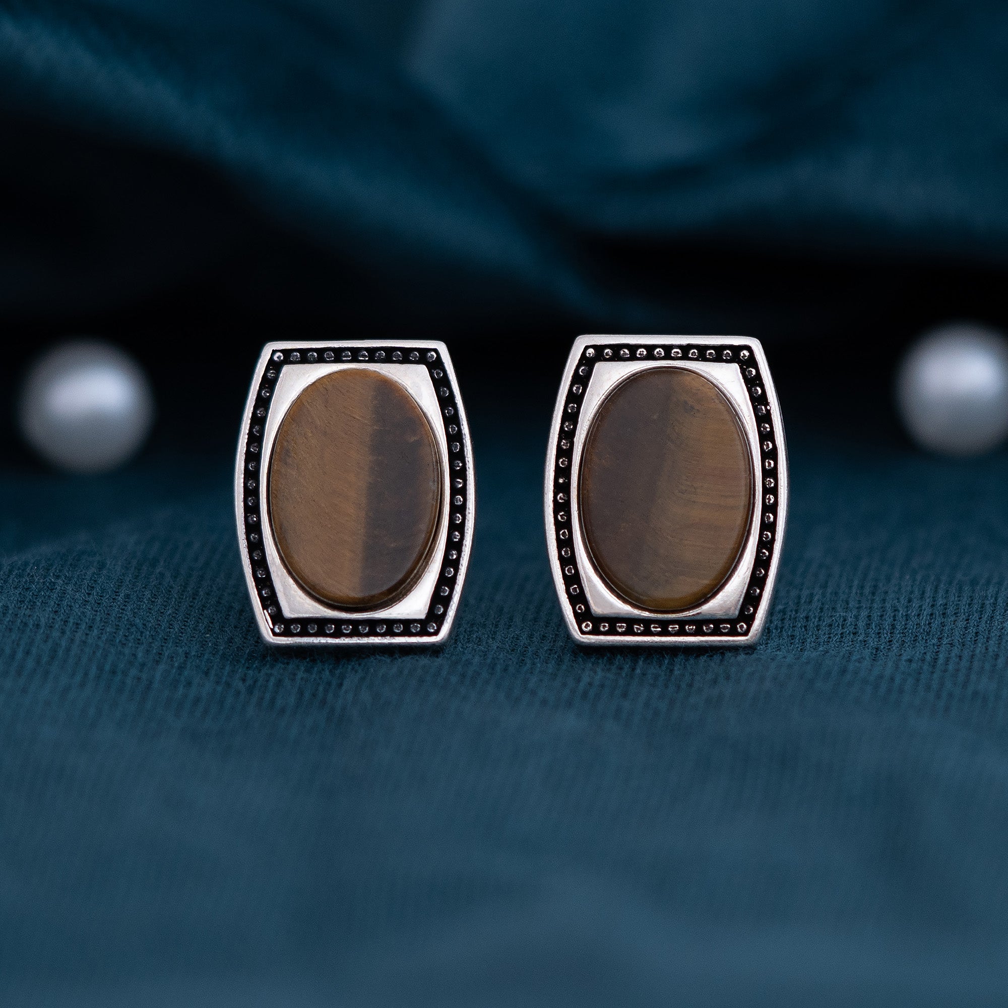 Tiger’s Eye Cufflink