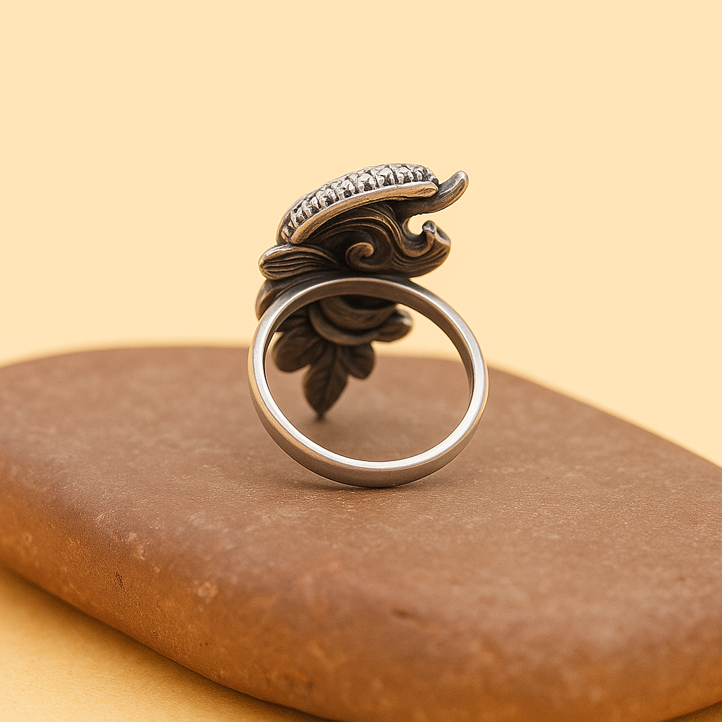 Flying Peacock Ring