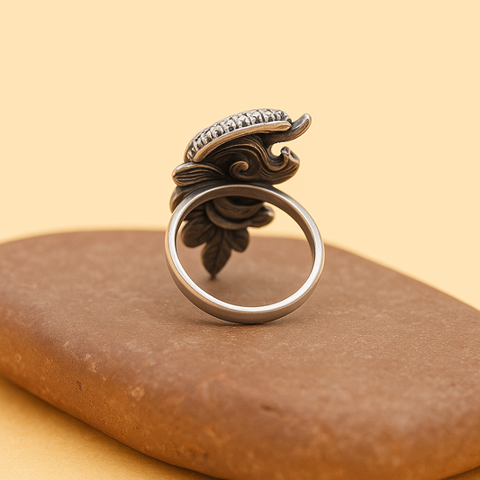 Flying Peacock Ring