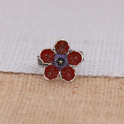 Scarlet Bloom Ring