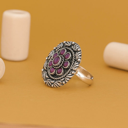 Mystic Wine Flower Ring