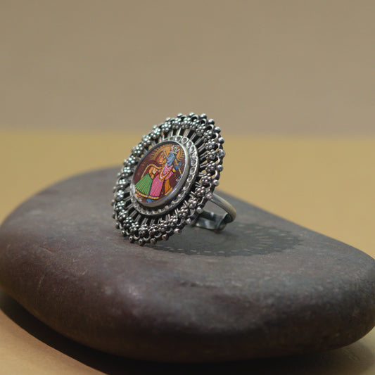 Radha-Krishna Divine Ring