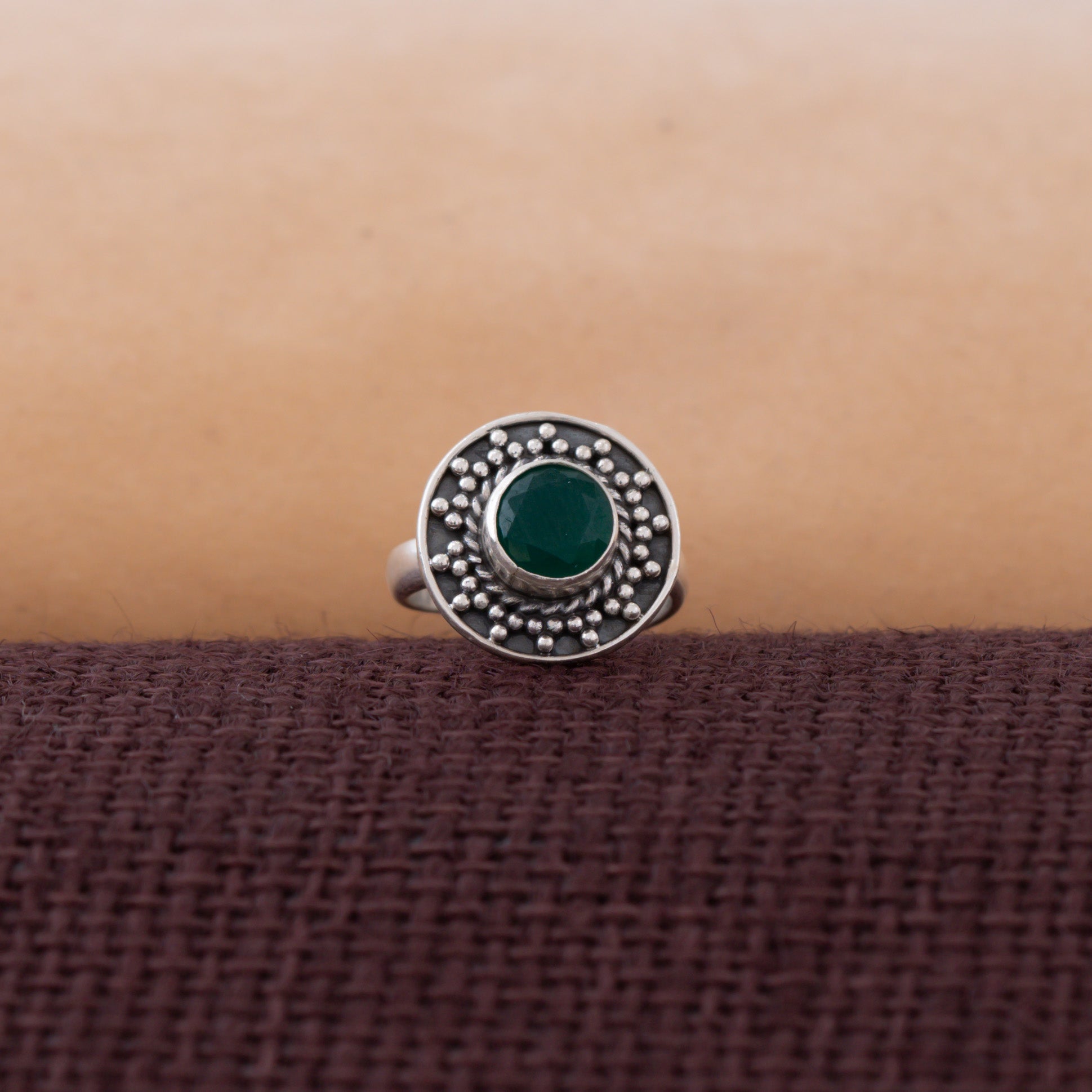Green Glow Adjustable Ring