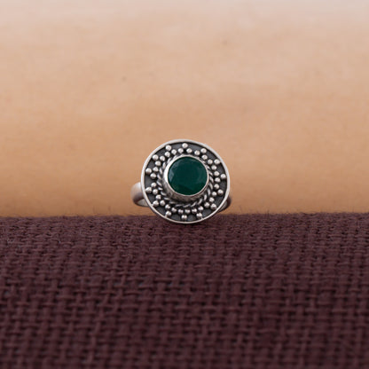 Green Glow Adjustable Ring