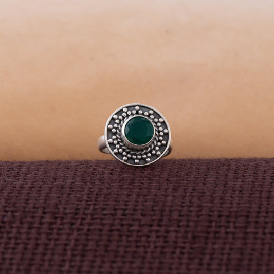Green Glow Adjustable Ring