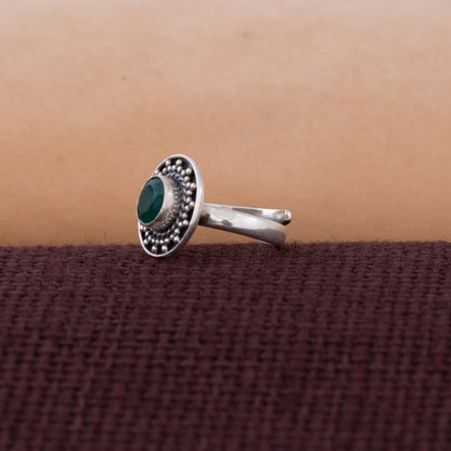 Green Glow Adjustable Ring