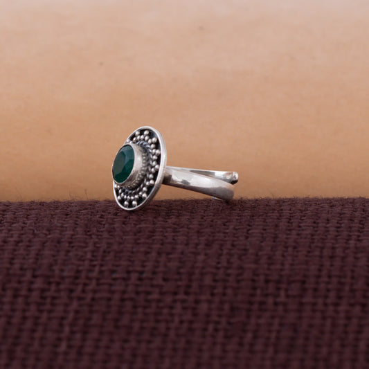 Green Glow Adjustable Ring
