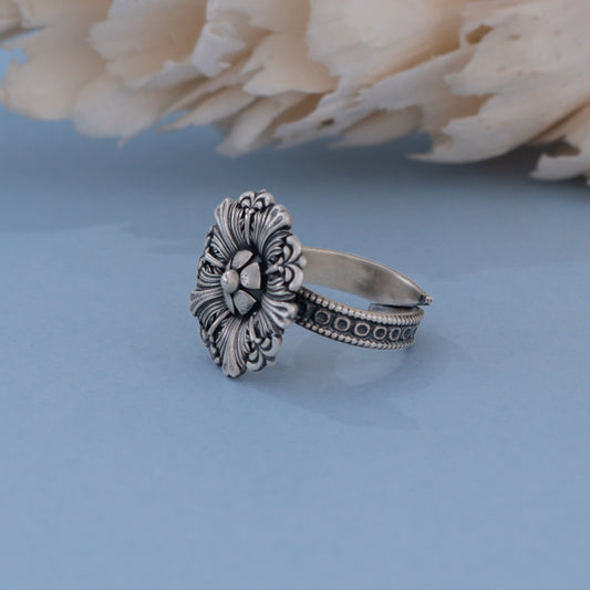 Silver Flora Ring