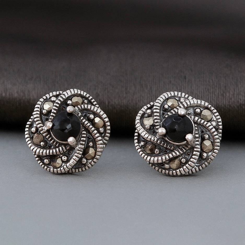 Antique Knot Stud Earrings