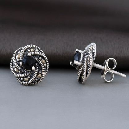 Antique Knot Stud Earrings