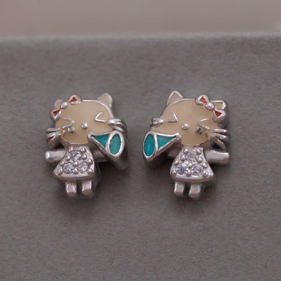 Girl Enamel Pendant