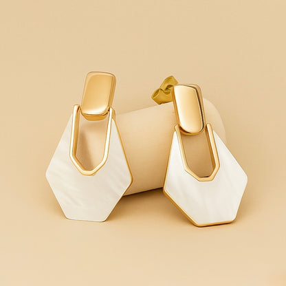 Geometric Drop Earrings