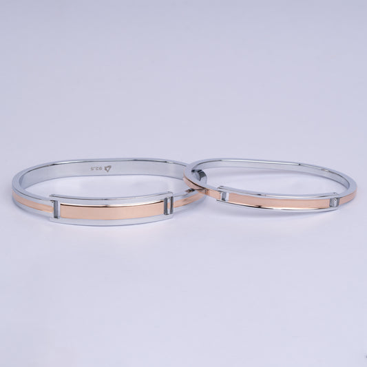 Couple Bi-Color Hand Kada