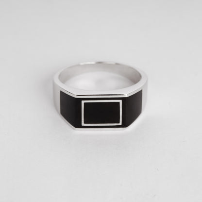 Shadow Bar Silver Ring