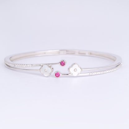 Blossom Charm Bangle Bracelet