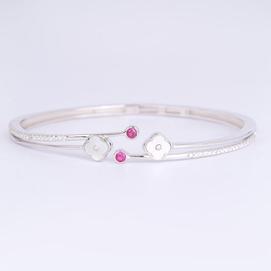Blossom Charm Bangle Bracelet