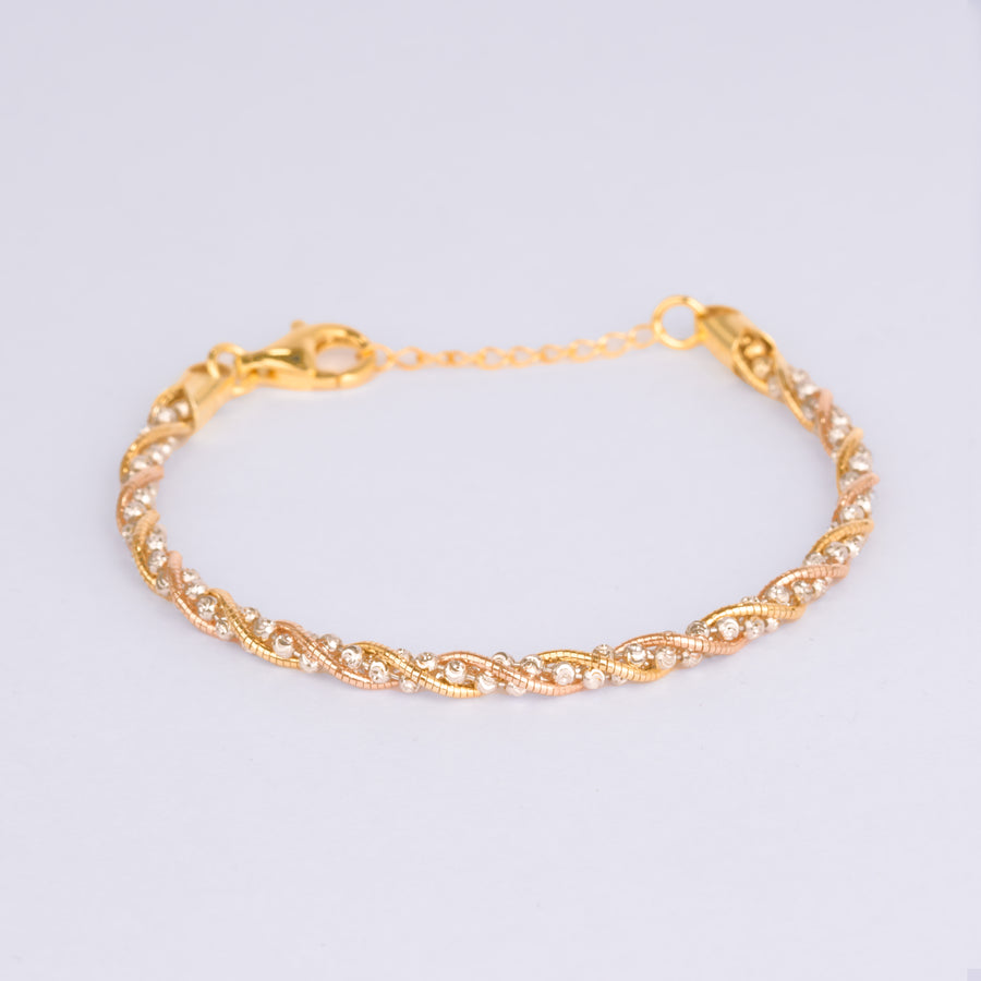 925 Silver Twisted Rope-Style Bracelet