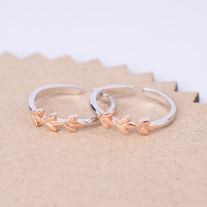 Leaf Link Toe Ring
